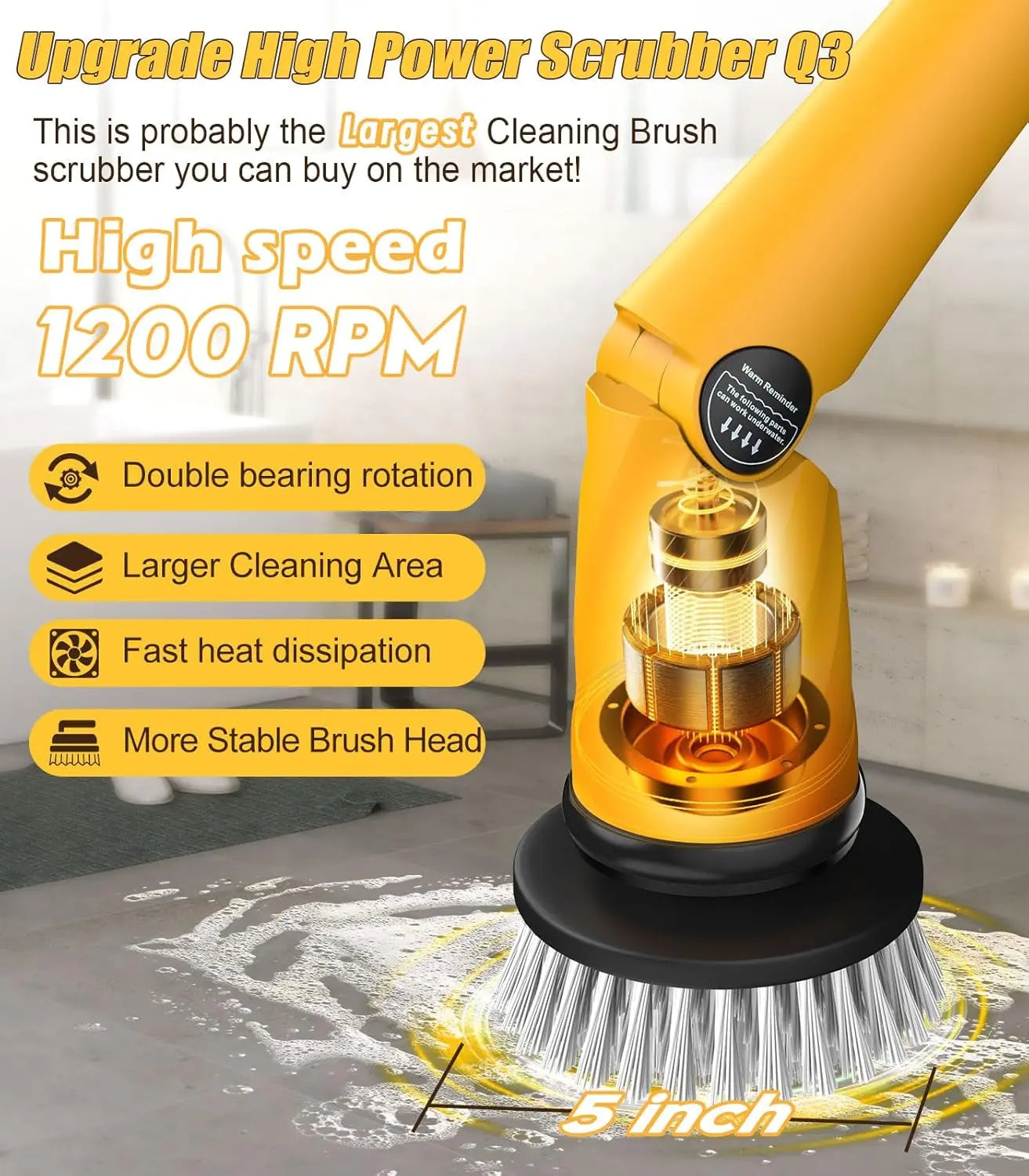 AZProClean™ Q3 Pro Electric Spin Scrubber