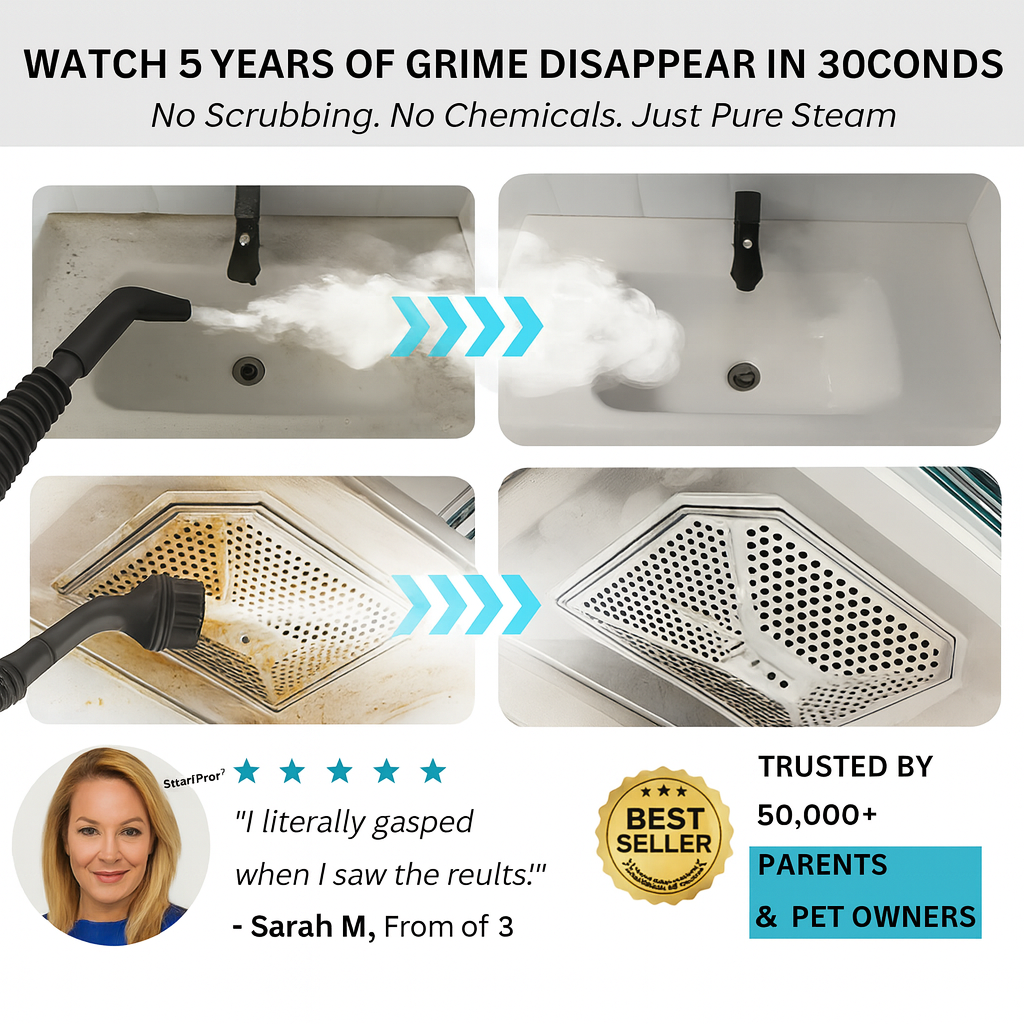 AZProClean™ SteamPro V2 High-Pressure Steam Cleaner