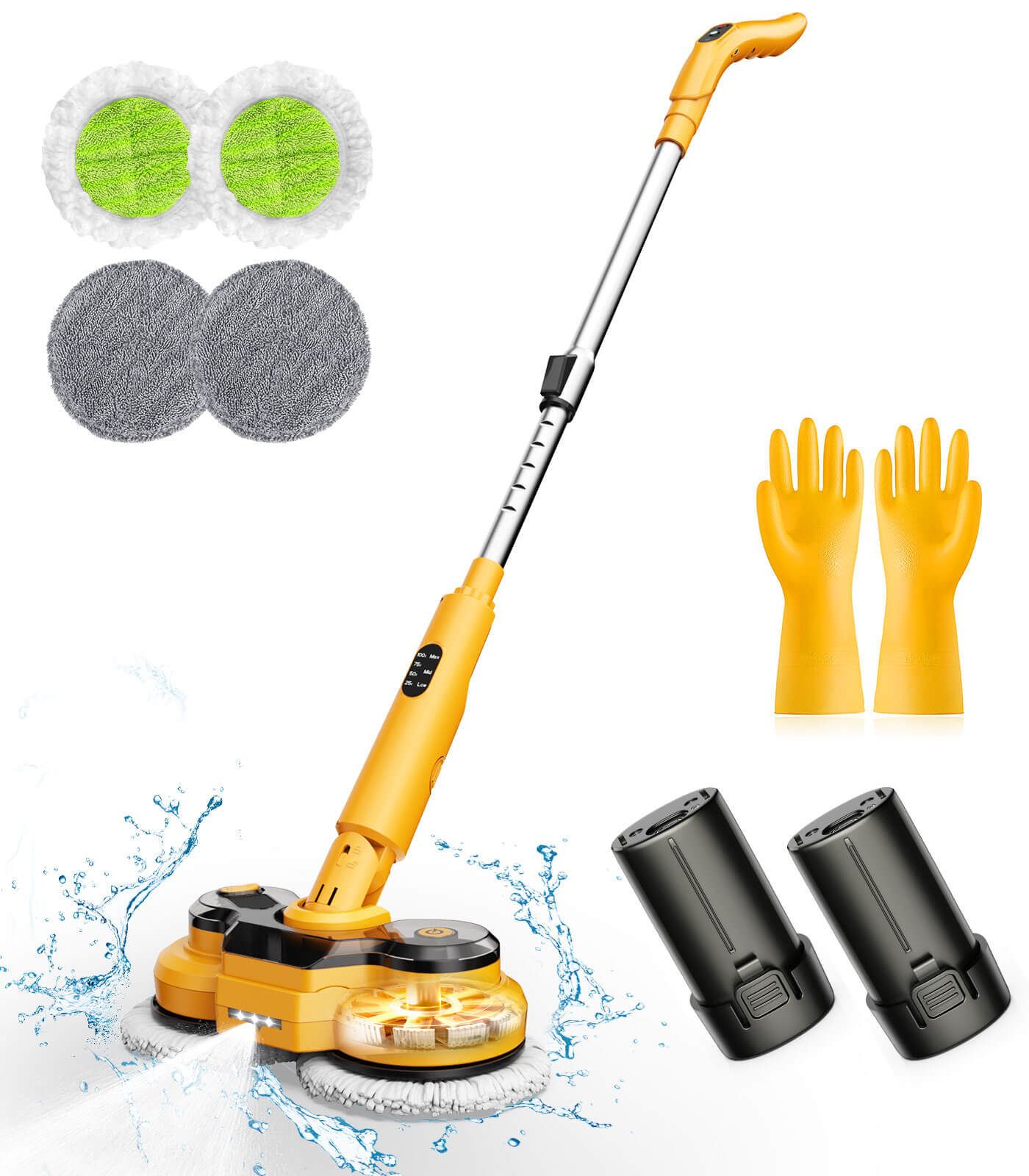 AZProClean™ M2 Dual-Head Electric Mop