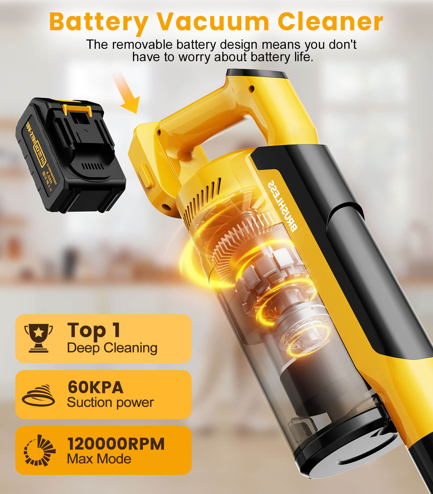 AZProClean™ V1 Cordless Vacuum Cleaner