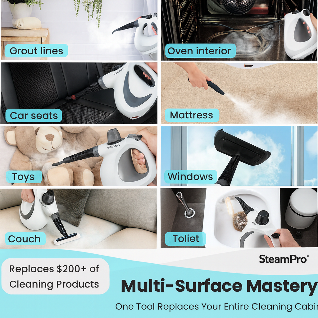 AZProClean™ SteamPro V2 High-Pressure Steam Cleaner