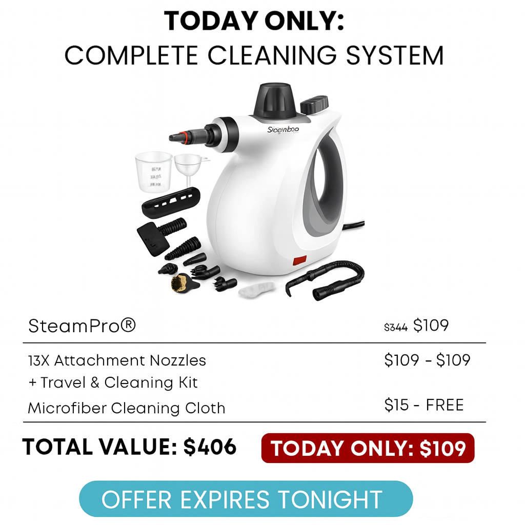 AZProClean™ SteamPro V2 High-Pressure Steam Cleaner