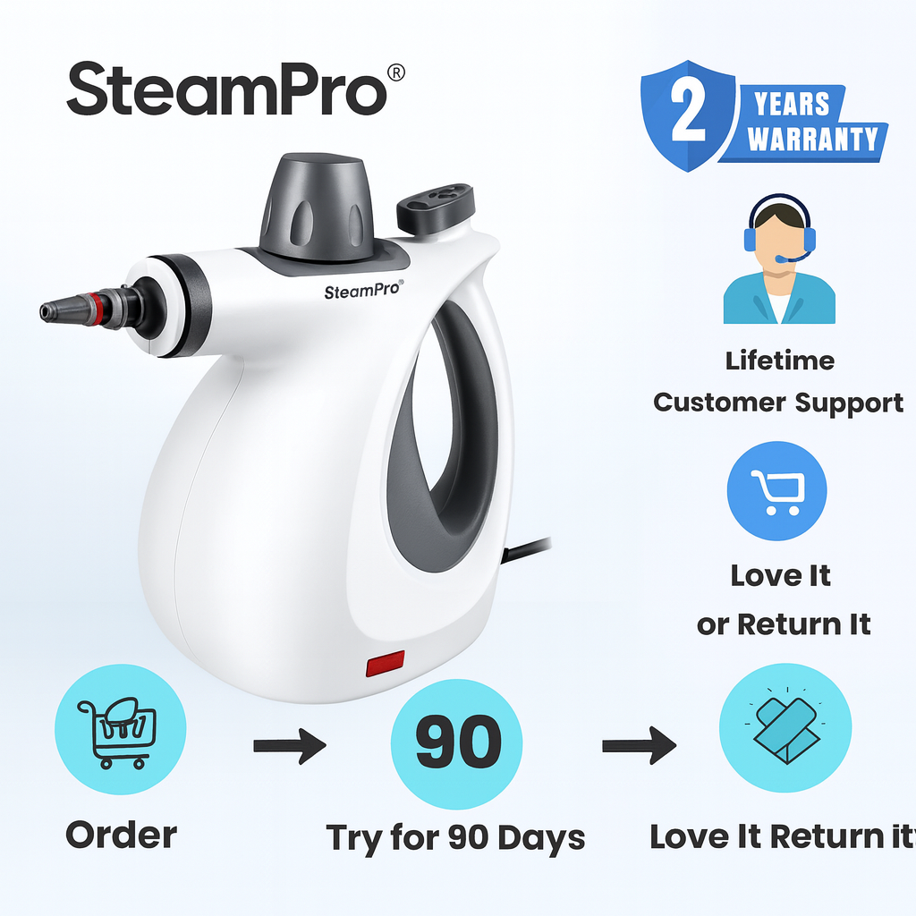AZProClean™ SteamPro V2 High-Pressure Steam Cleaner