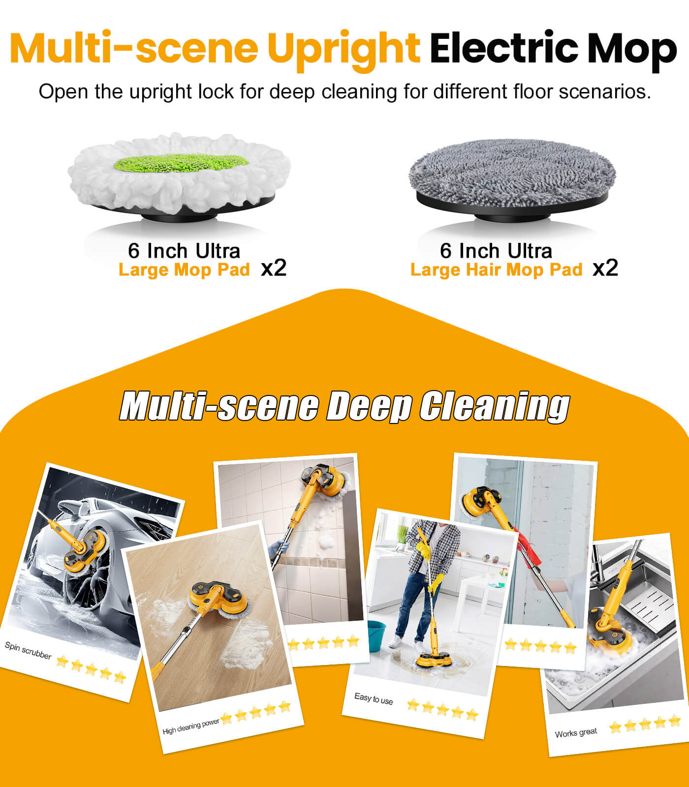 AZProClean™ M2 Dual-Head Electric Mop