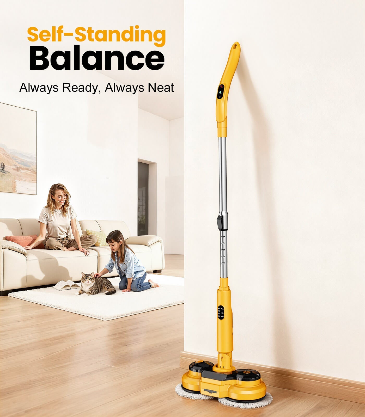 AZProClean™ M2 Dual-Head Electric Mop